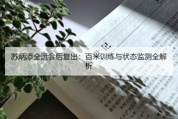 苏炳添全运会后复出：百米训练与状态监测全解析